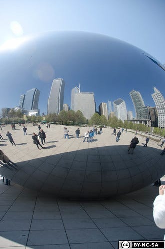 The Bean...with sunflare
