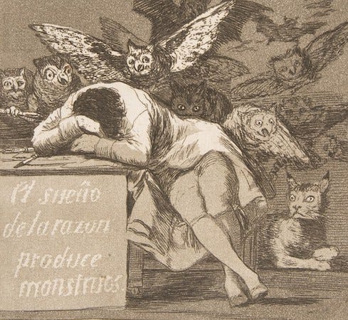 Francisco Goya, The Sleep of Reason Produces Monsters – Smarthistory