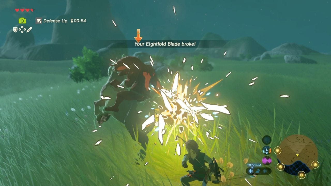 I Love It When Weapons Break In Zelda
