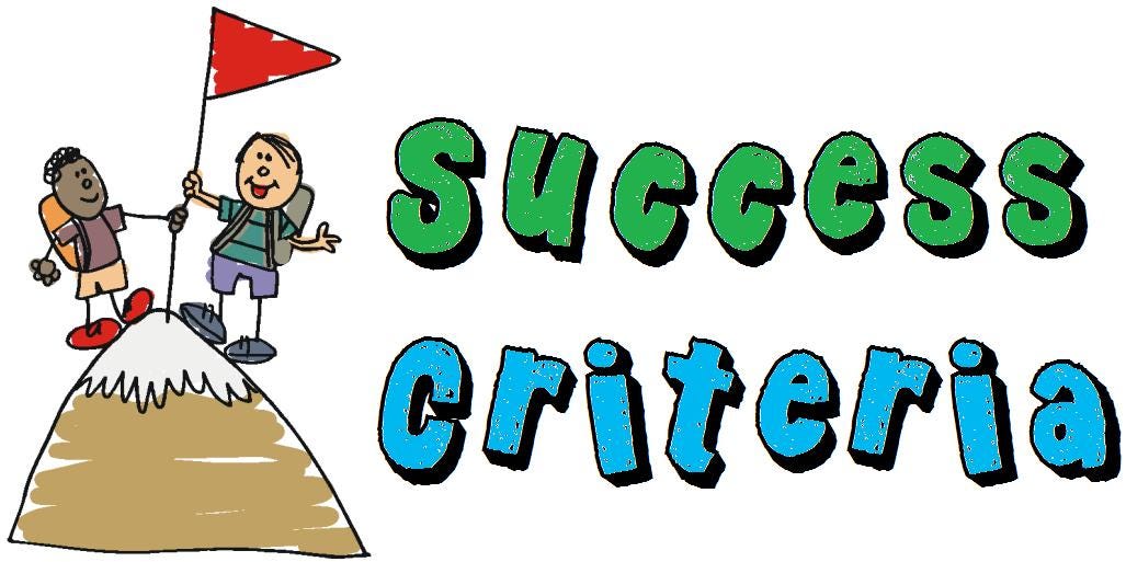 Thoughts on the Teaching World: Learning Goals and Success Criteria