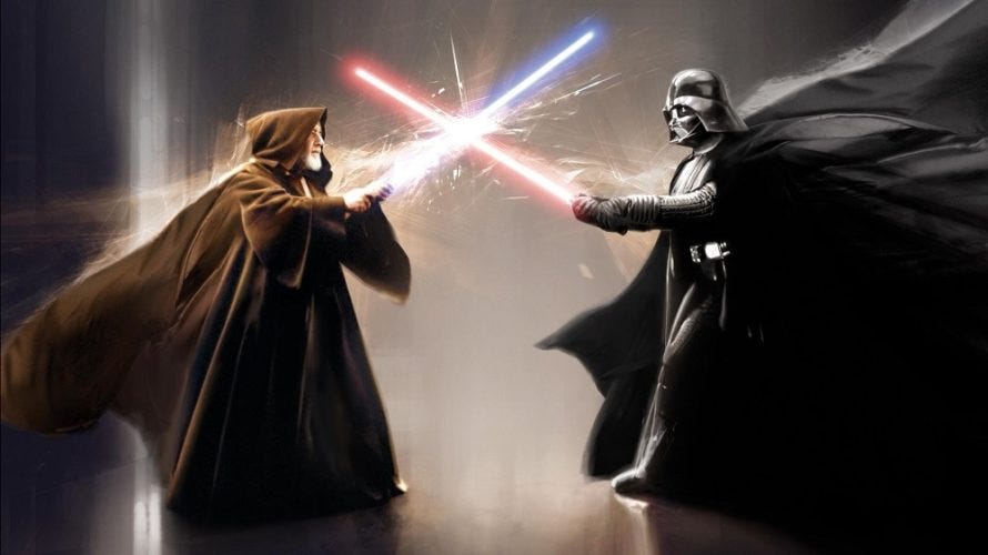 Luta entre Obi-Wan Kenobi e Darth Vader deveria ter desfecho diferente em  Star Wars - Ei Nerd