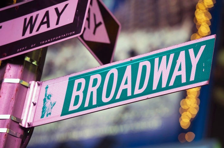 Broadway street sign 2019 billboard 1548