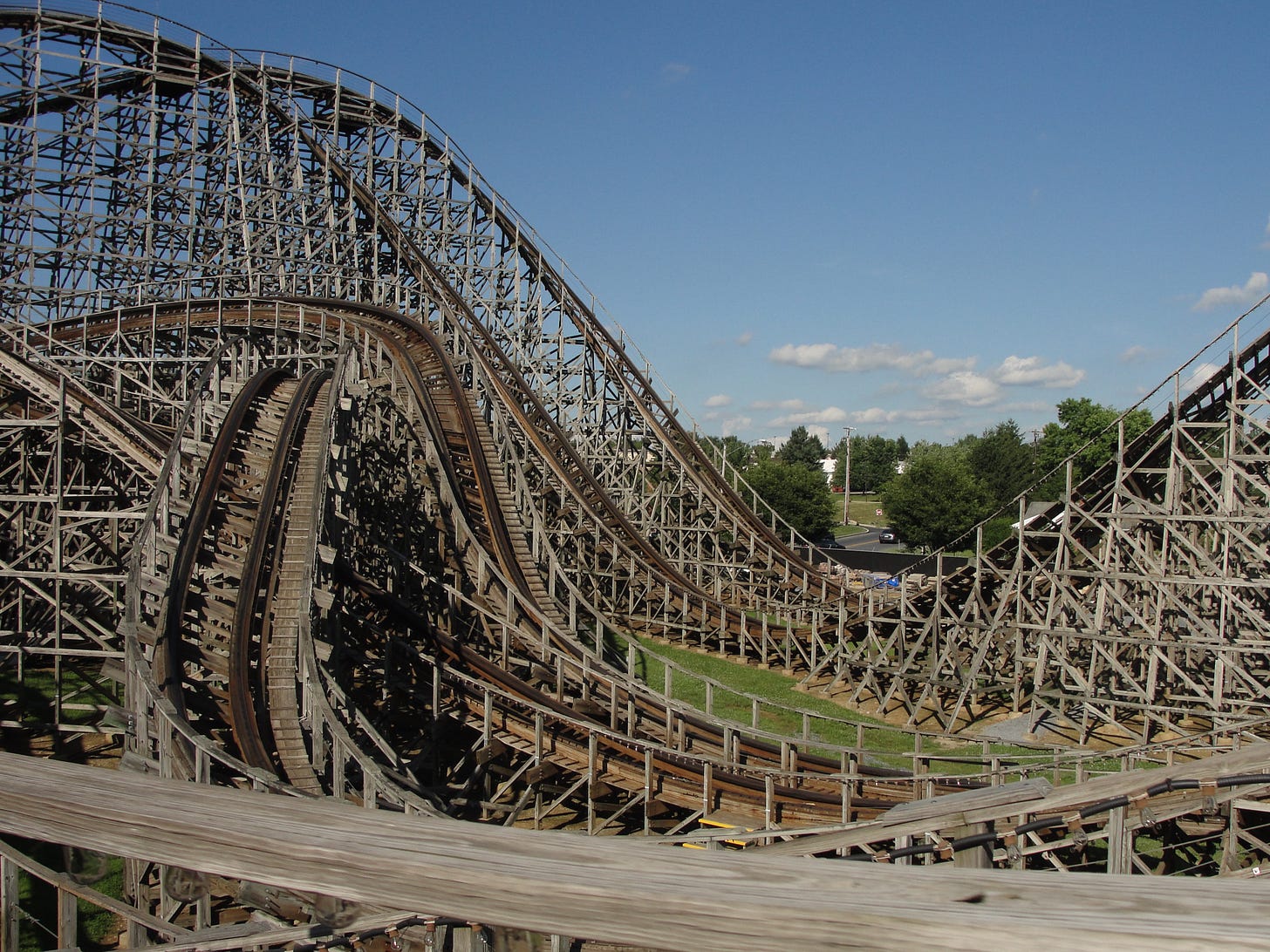 File:Hershey Park roller coaster tracks.jpg - Wikimedia Commons