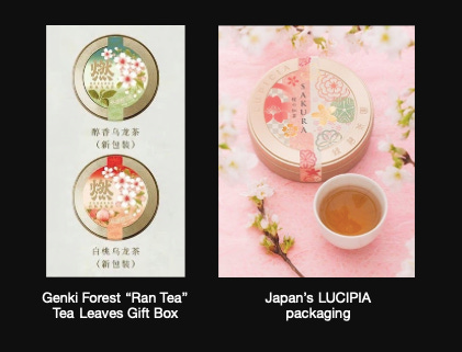 Genki Forest’s Ran Tea Leaves Gift Box vs Japan’s LUCIPIA tea