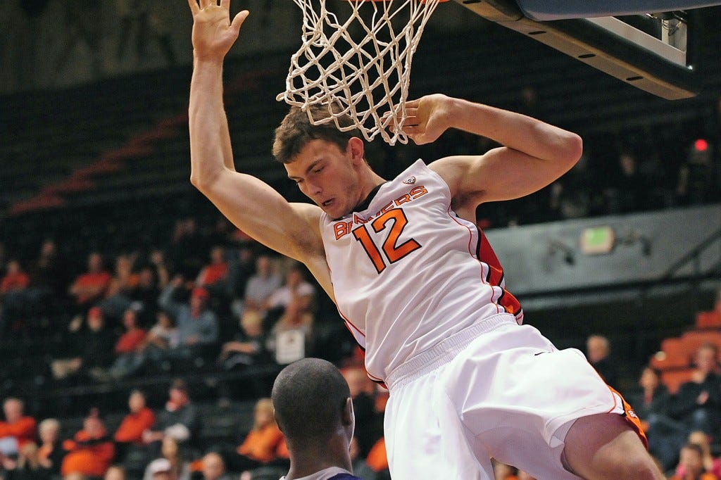 Brandt in action against Niagara - Courtesy of Oregon State Athletics