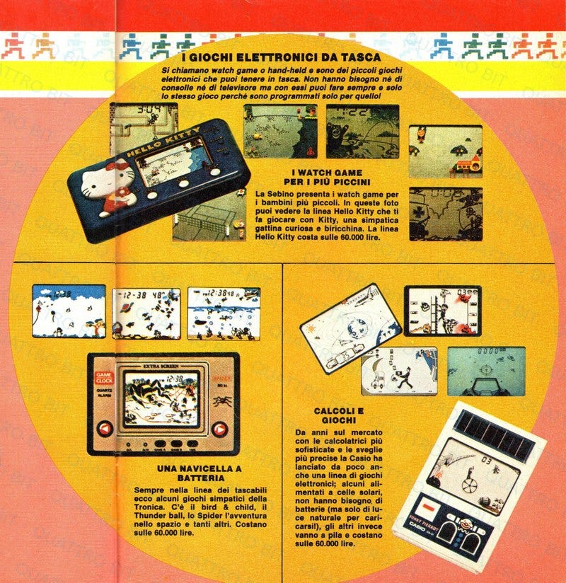 Box dedicato ai giochi elettronici portatili