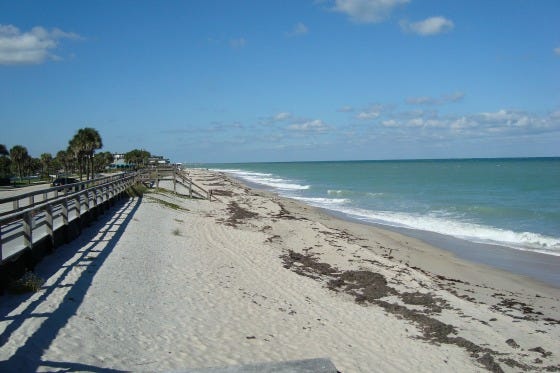 Atlantic Ocean at Vero Beach Florida