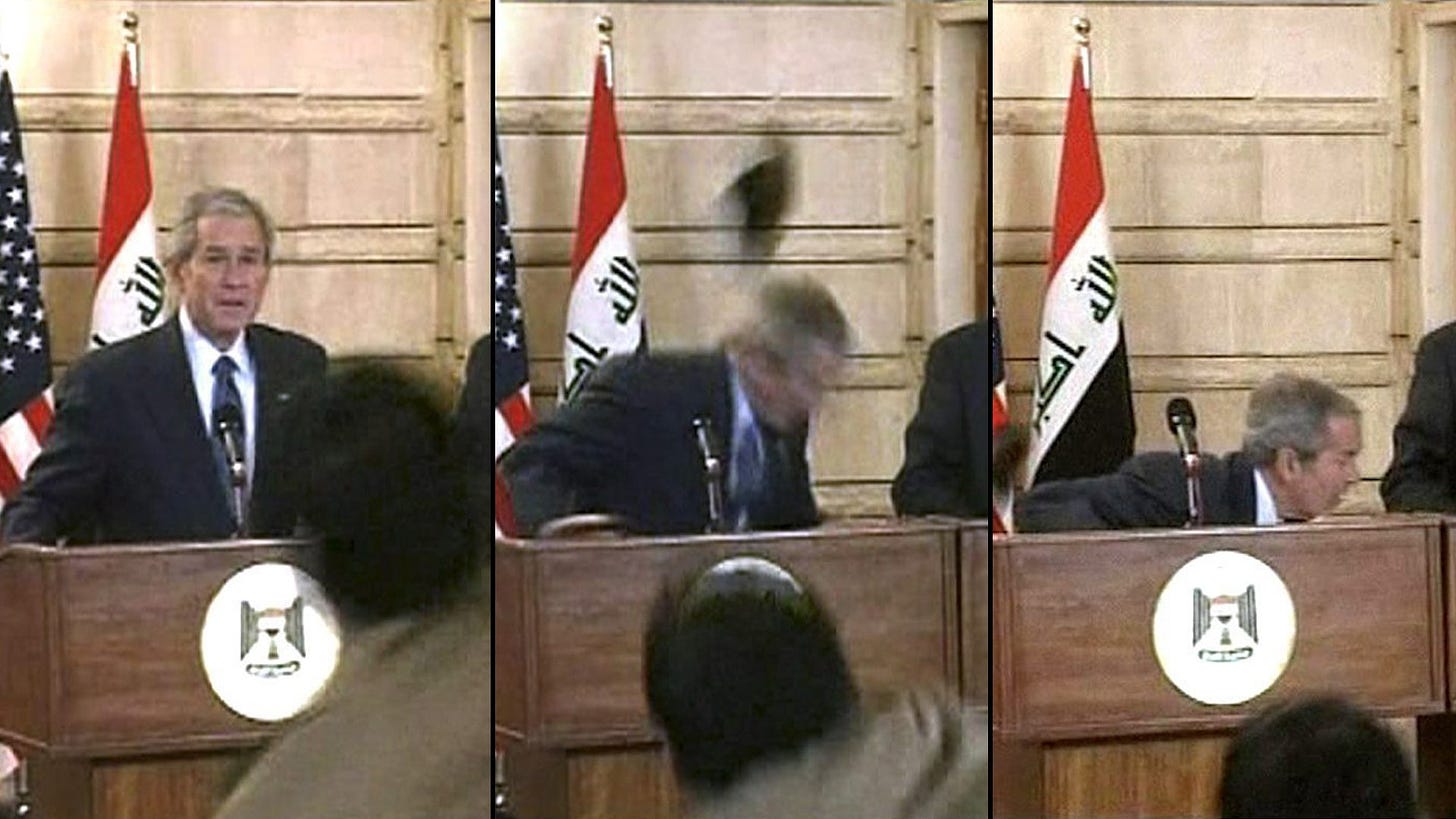 Man who threw shoe at George W. Bush is running for Iraqi parliament -  National | Globalnews.ca