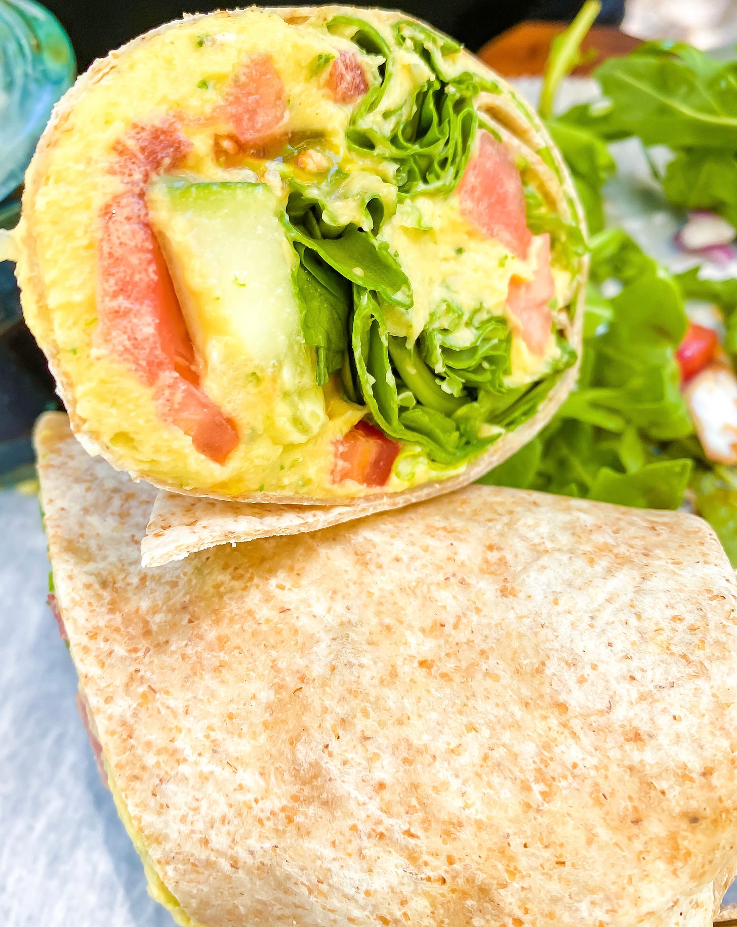 Easy Hummus Wrap