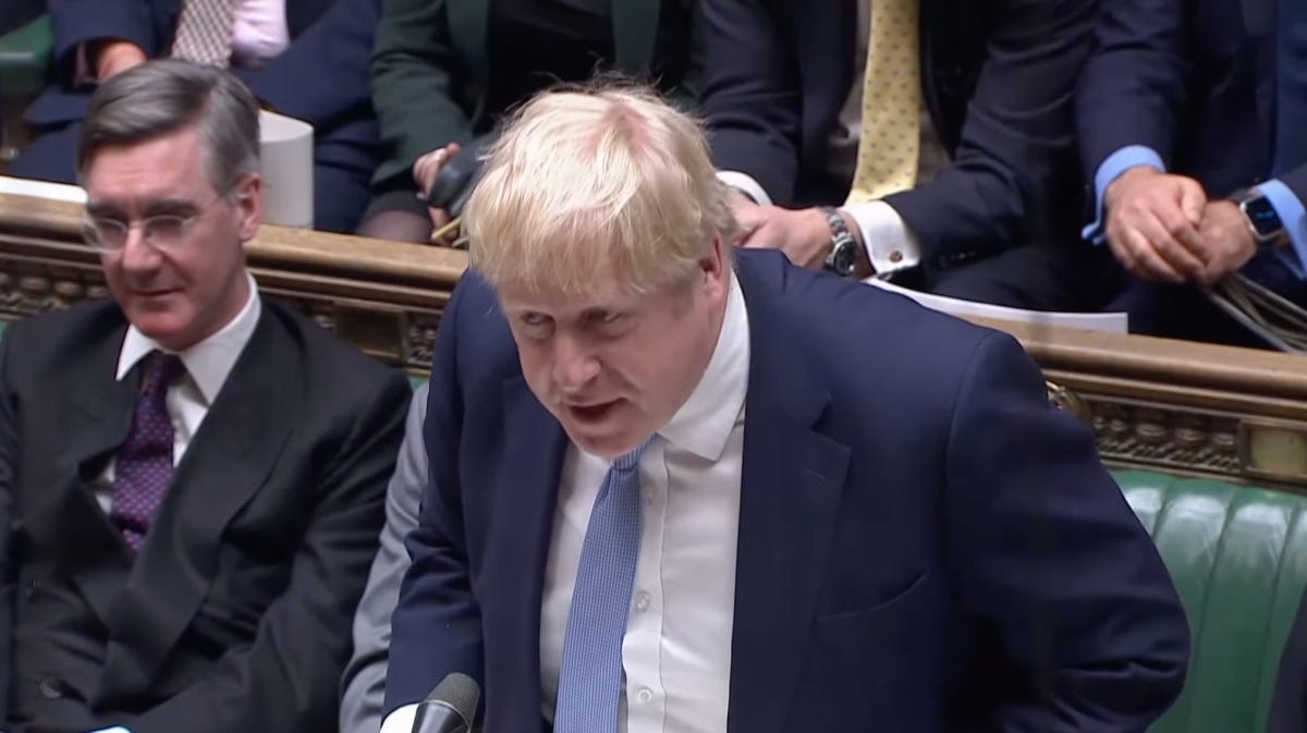 Boris Johnson reacts to Sue Gray report