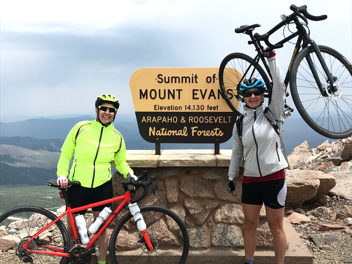 Mount Evans, Colorado, and cycling