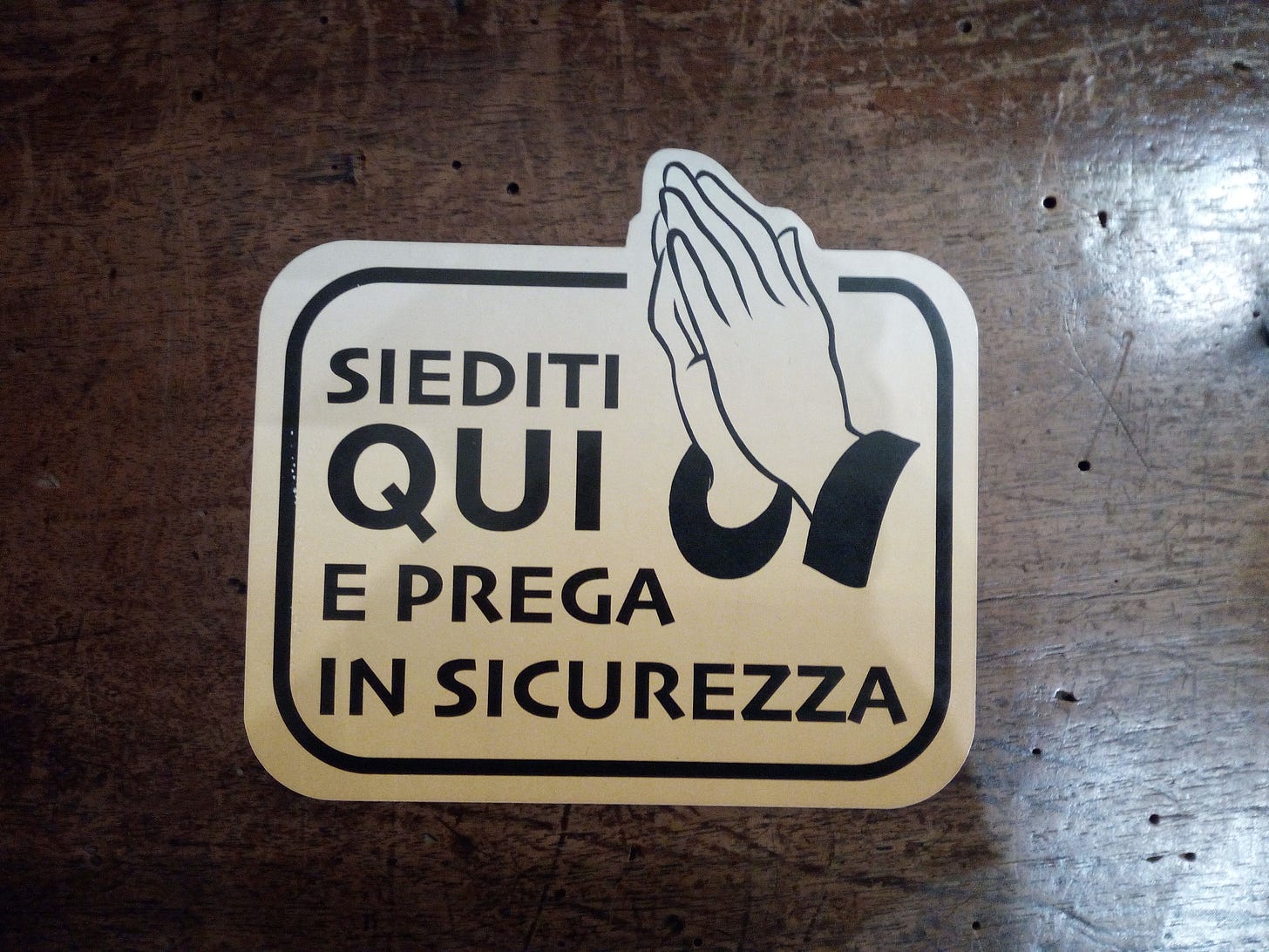 Cartello chiesa covid