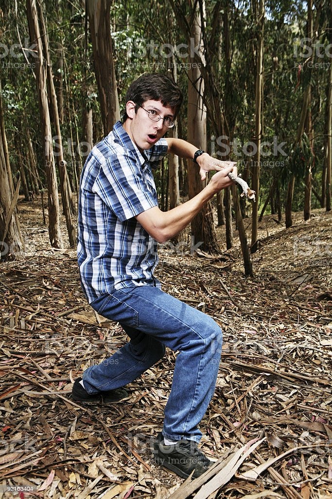 White Nerd Ninja Stock Photo - Download Image Now - iStock