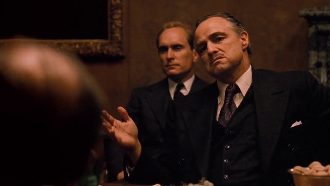 The Godfather (1972) - Meeting of the Five Families - YouTube