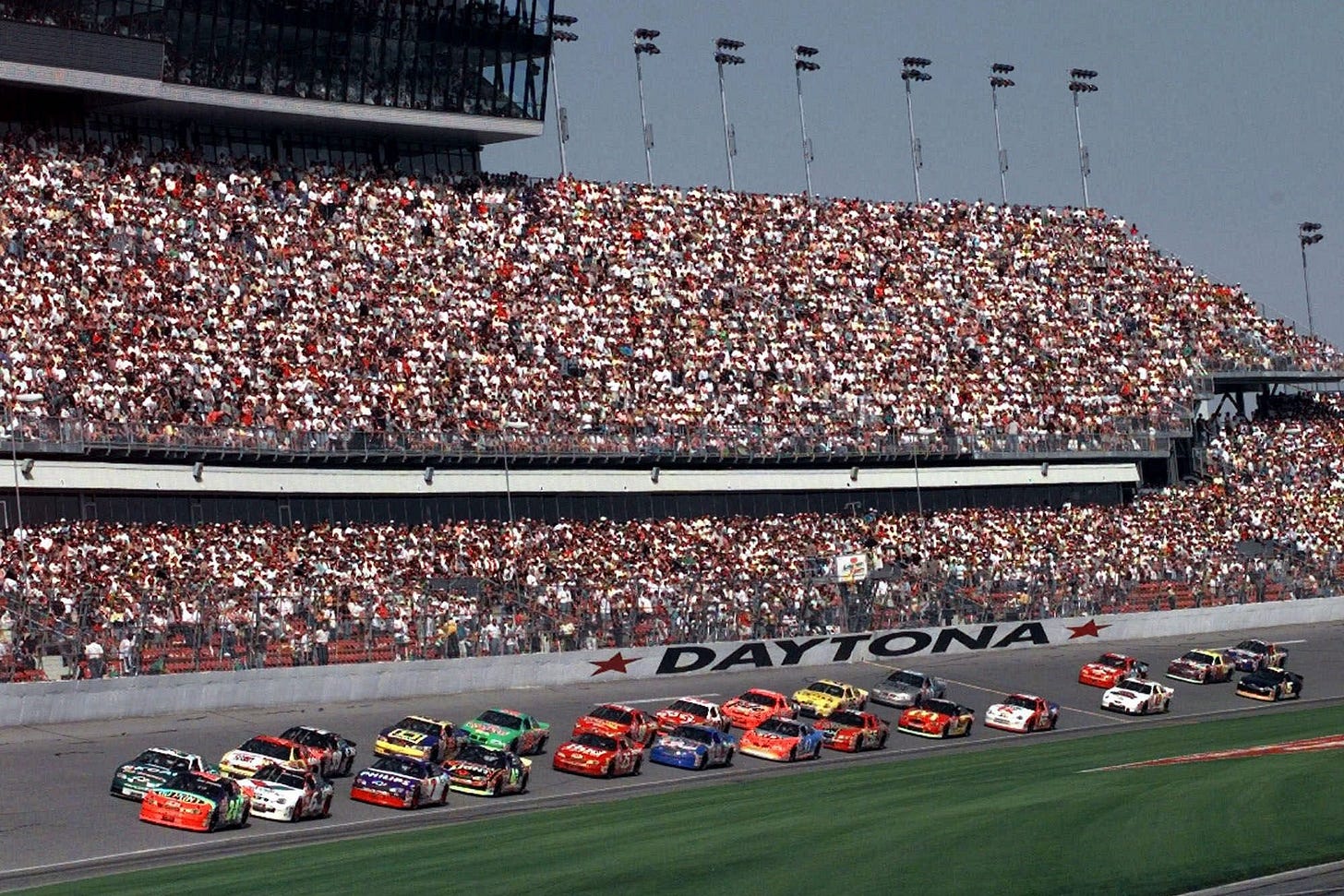 Full grandstands at the Daytona 500