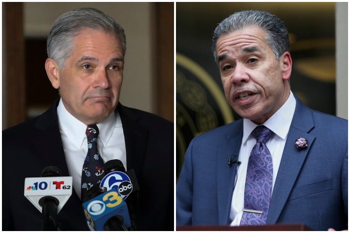 Philadelphia District Attorney Larry Krasner and challenger Carlos Vega  meet in only TV debate