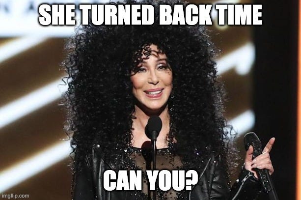  SHE TURNED BACK TIME; CAN YOU? | made w/ Imgflip meme maker