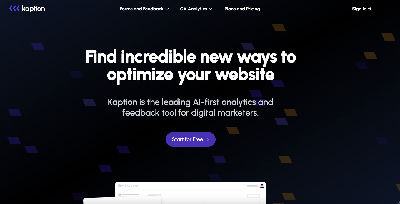 Kaption.co marketing analytics