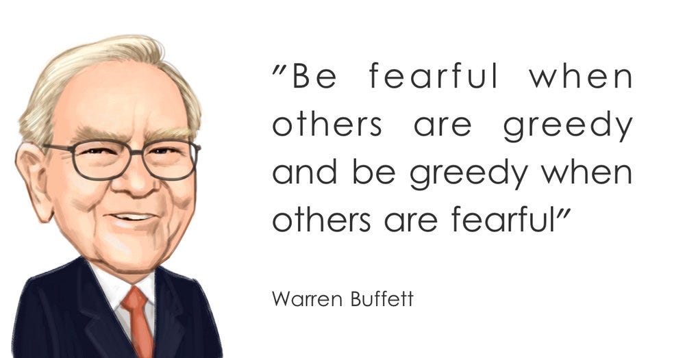 BE GREEDY WHEN OTHERS ARE FEARFUL — silkinvest