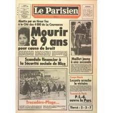 PARISIEN LIBERE (LE) N° 12071 DU 11/07/1983 - TOUFIK OUANES - 9 ...