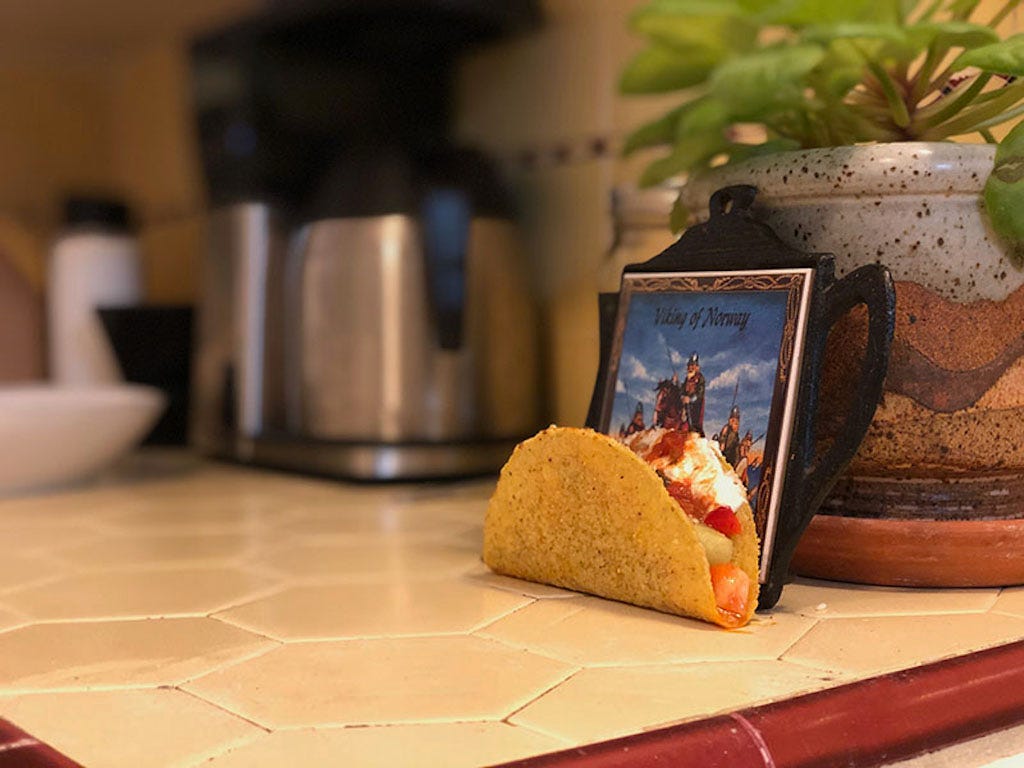 A Norwegian-style taco