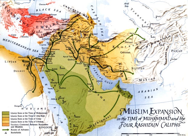 Map - Expansion Muhammad &amp; Rashidun