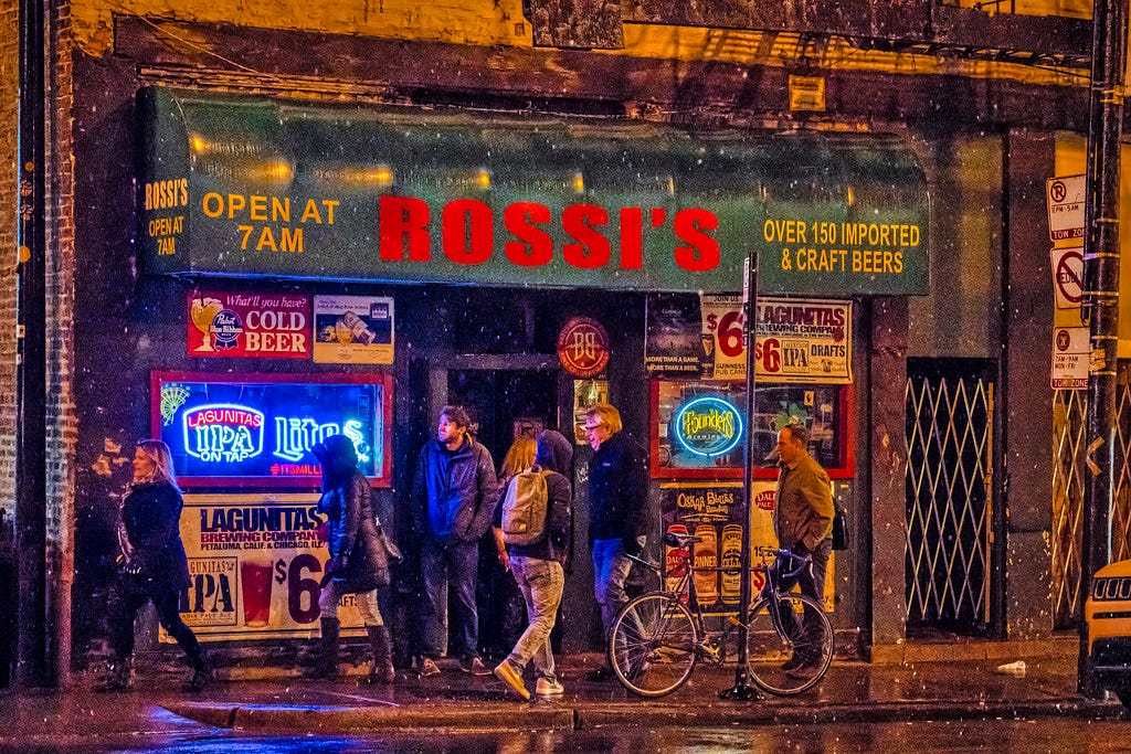 Rossi's Snow Flurries | Dive Bar Chicago PBR Lagunitas | Flickr