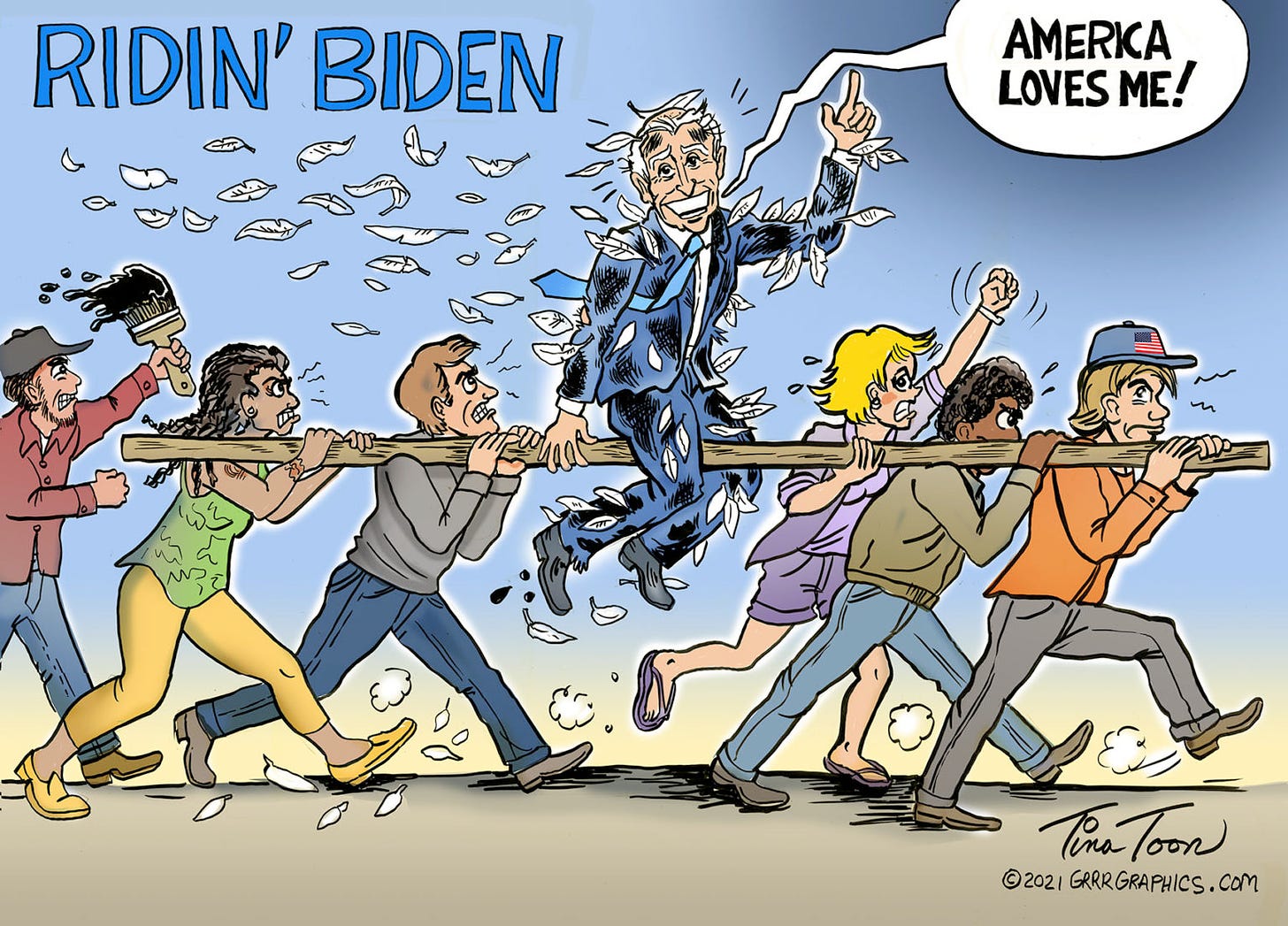 Riding Biden out of town