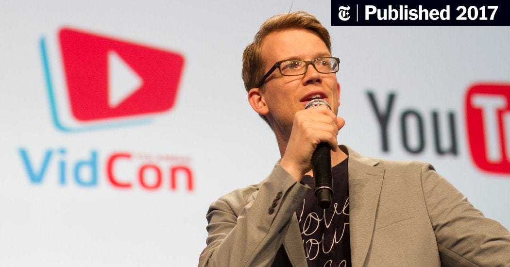YouTube Star Hank Green Will Publish His First Novel Next Year - The New  York Times