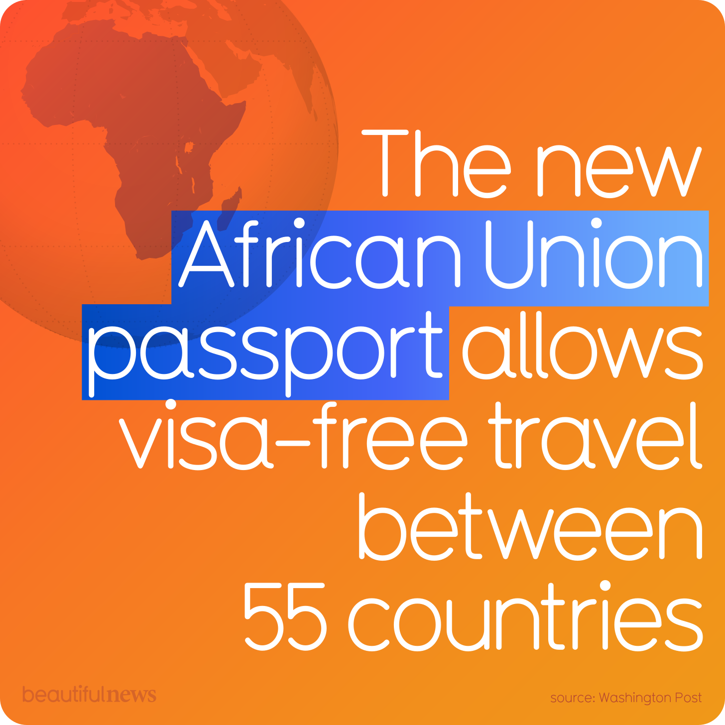 The New African Union Passport Allows Visa-Free Travel Between 55 Countries