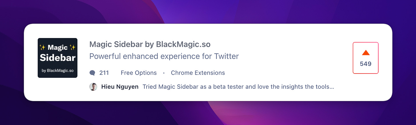 Magic Sidebar by BlackMagic.so on Product Hunt