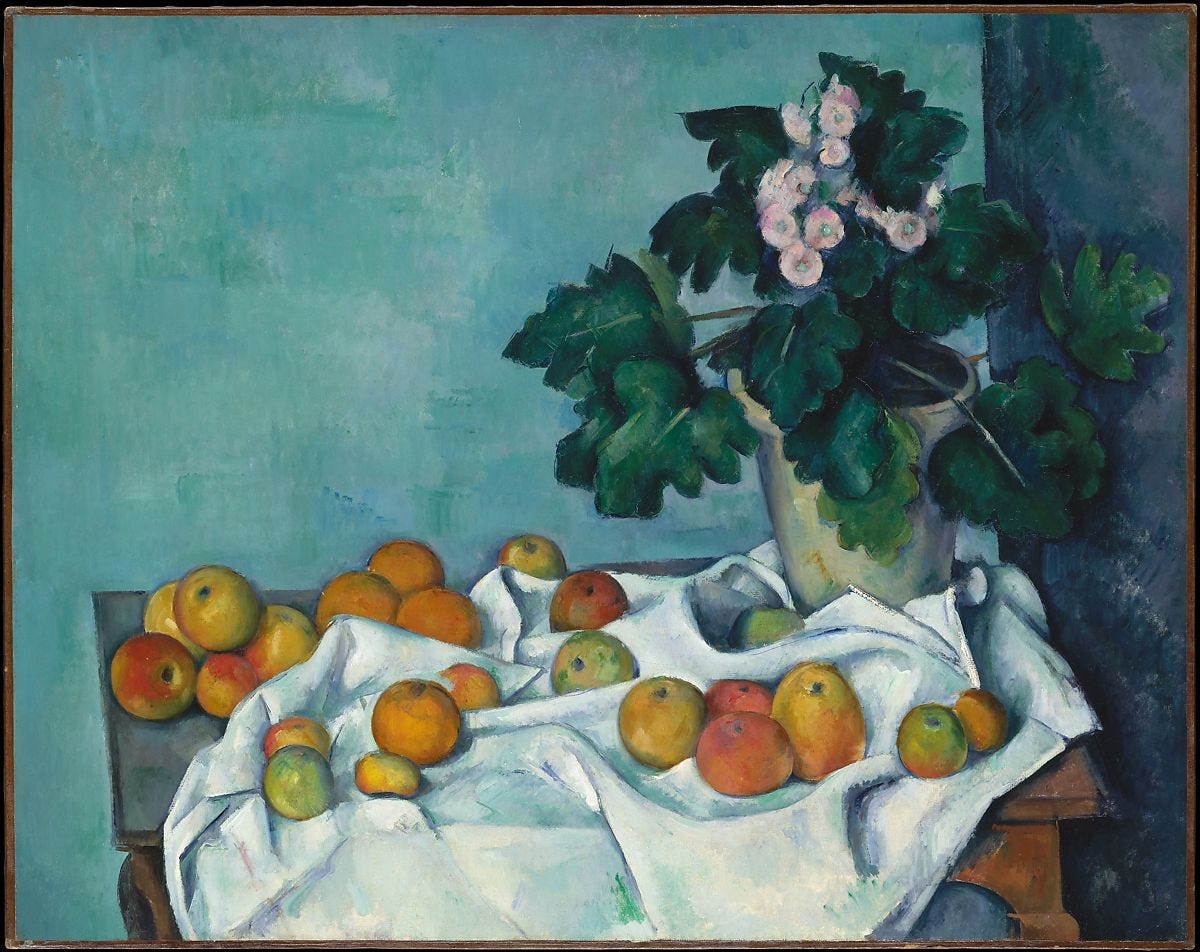 Paul Cézanne | Still Life with Apples and a Pot of Primroses | The  Metropolitan Museum of Art