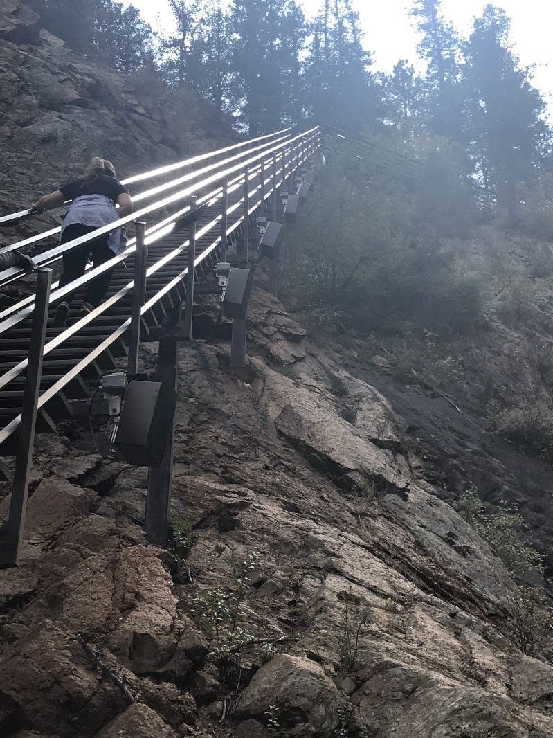 224-steps to the top of Seven Falls, Colorado Springs