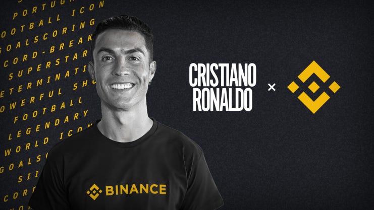 Cristiano Ronaldo signs for Binance