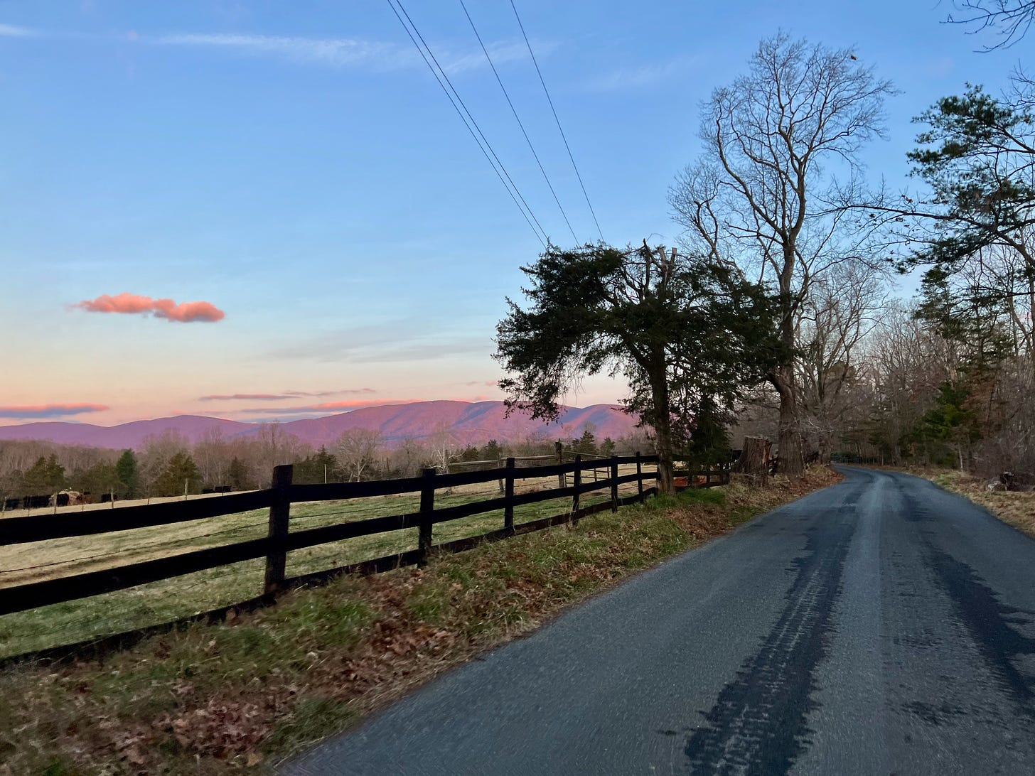 Briefly glowing mountains; like a lot of things, blink and you'll miss them