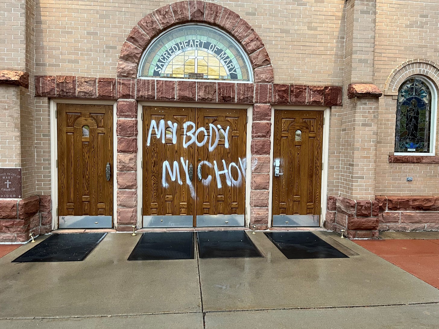 Colorado parish defaced with pro-abortion graffiti for second time in seven  months | Catholic News Agency