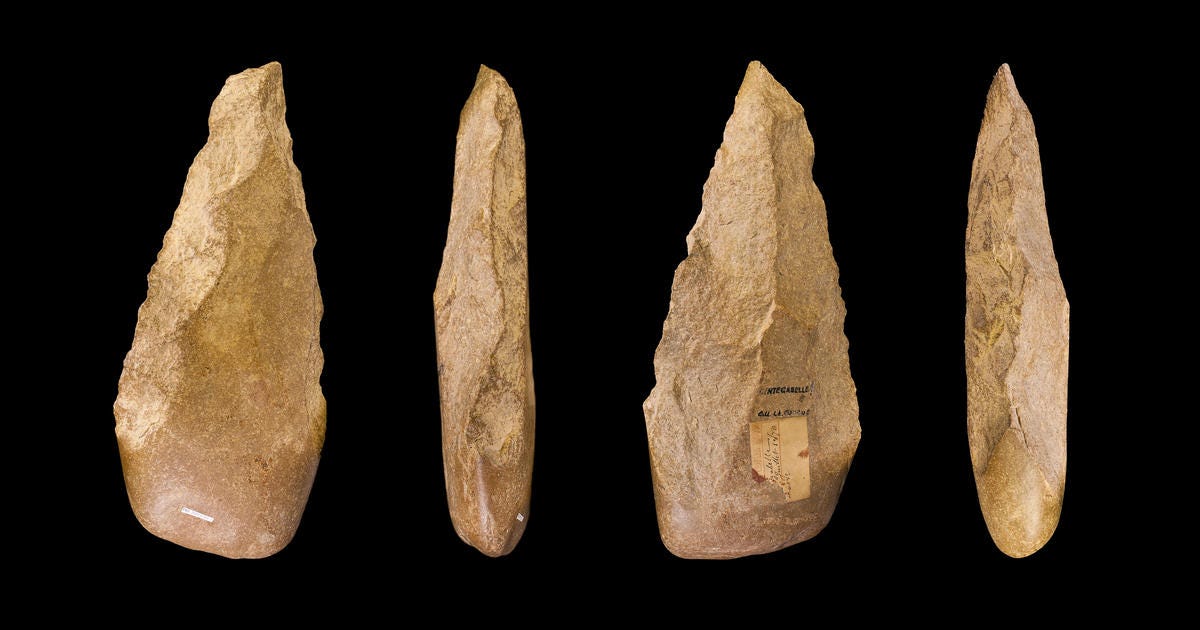 Making of stone tools may have led to the emergence of human language - CBS  News
