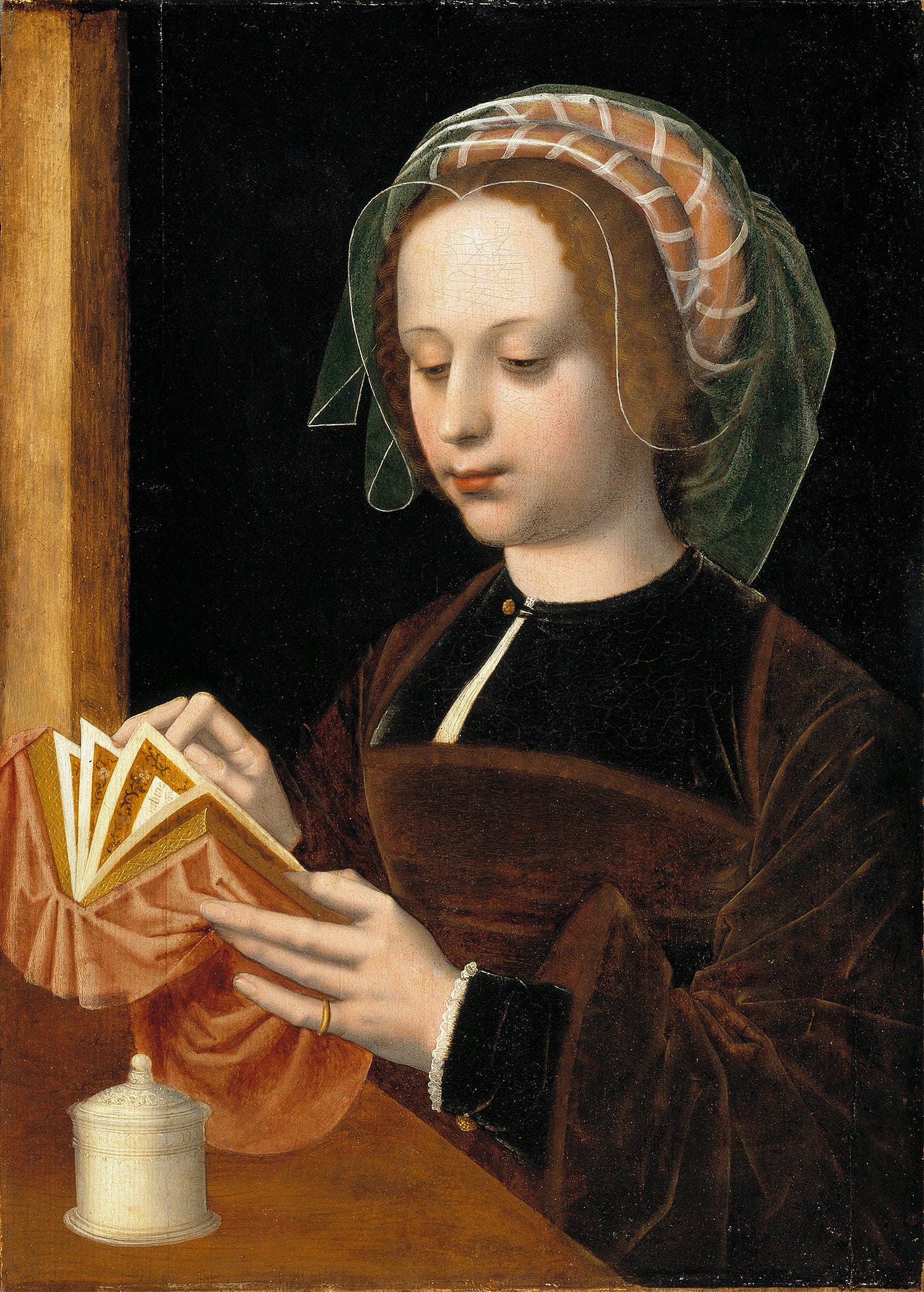 The Magdalen Reading by Ambrosius Benson (Dutch, 1519-1550)