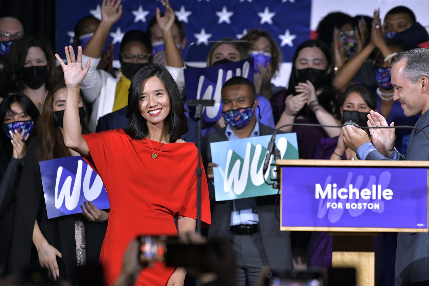 Boston elects Wu, first woman and Asian American as mayor | AP News