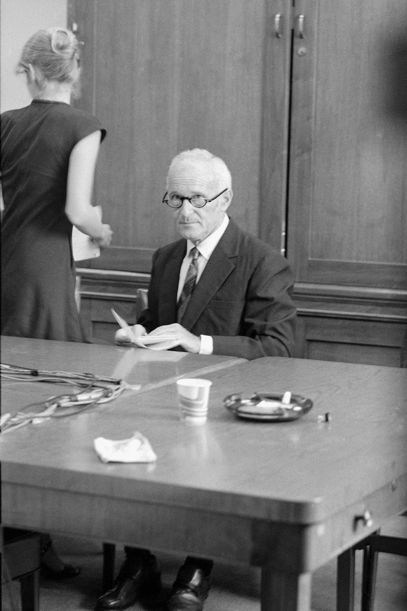 Sidney Gottlieb, 1977; Credit: Rzfrie, CC BY-SA 4.0 <https://creativecommons.org/licenses/by-sa/4.0>, via Wikimedia Commons