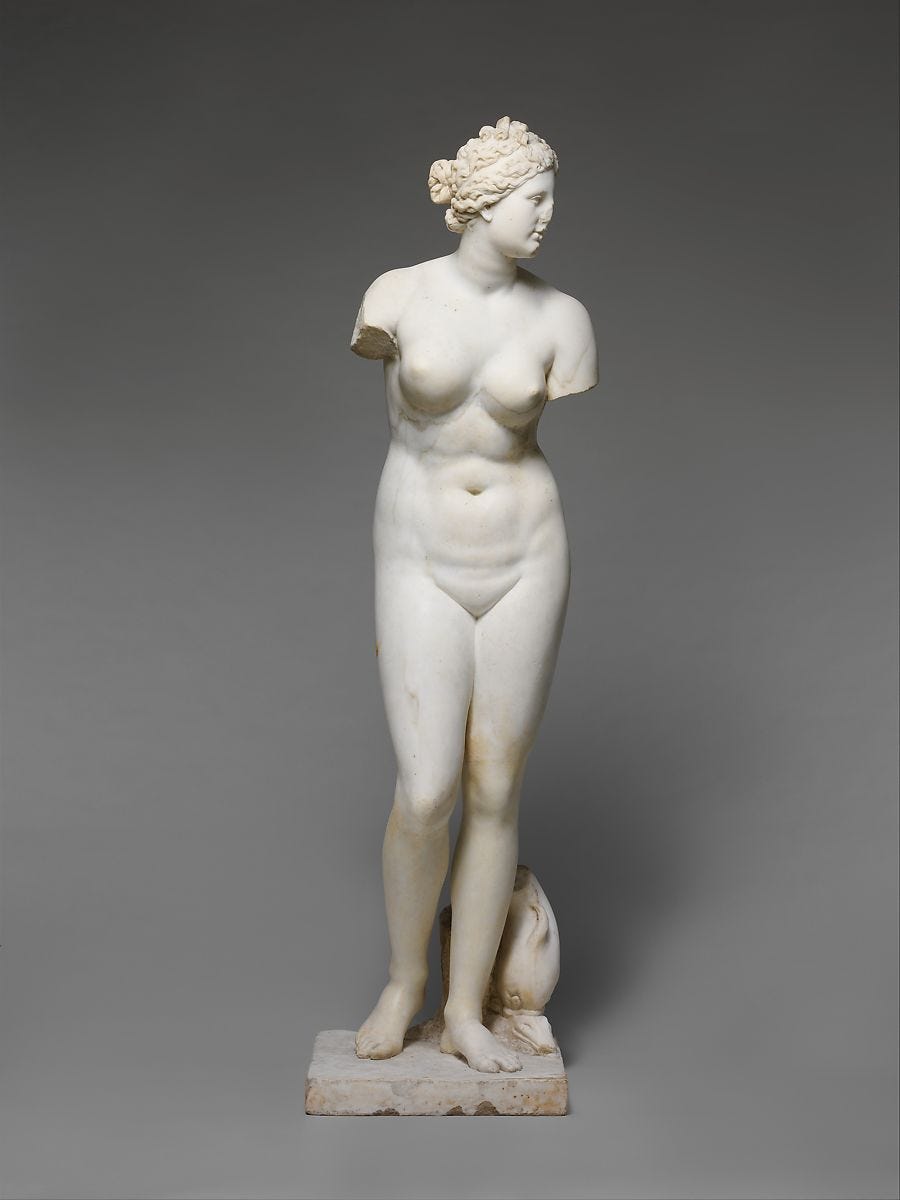 Marble statue of Aphrodite, Marble, Roman 