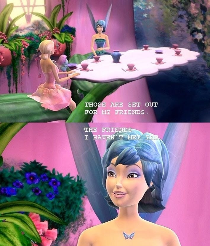 Azura &quot;The friends I haven&#39;t met yet&quot; Although if I went around saying  this, no wonder I wouldn&#39;t have any frien… | Barbie movies, Barbie  fairytopia, Barbie cartoon
