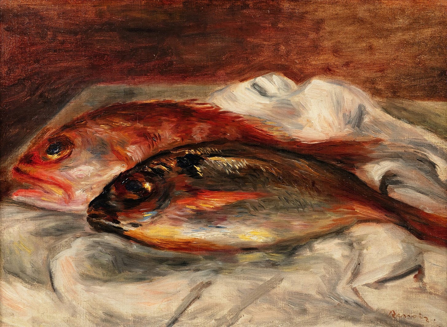 Dorade et rascasse (circa 1912) by Pierre-Auguste Renoir