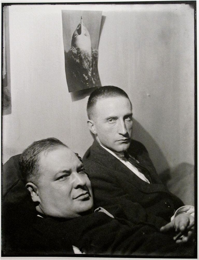 Joseph Stella and Marcel Duchamp photographed by Man Ray | Man ray, Marcel  duchamp, Portret