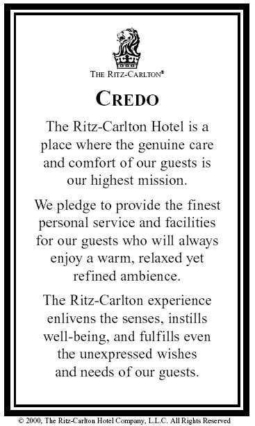 All Things Retail ritz credo