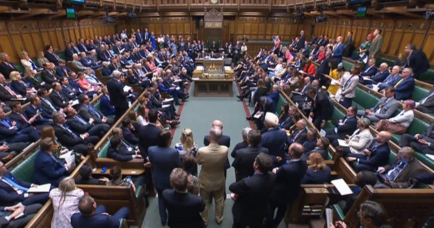 House of Commons sitting suspended after water pours through ceiling |  Metro News