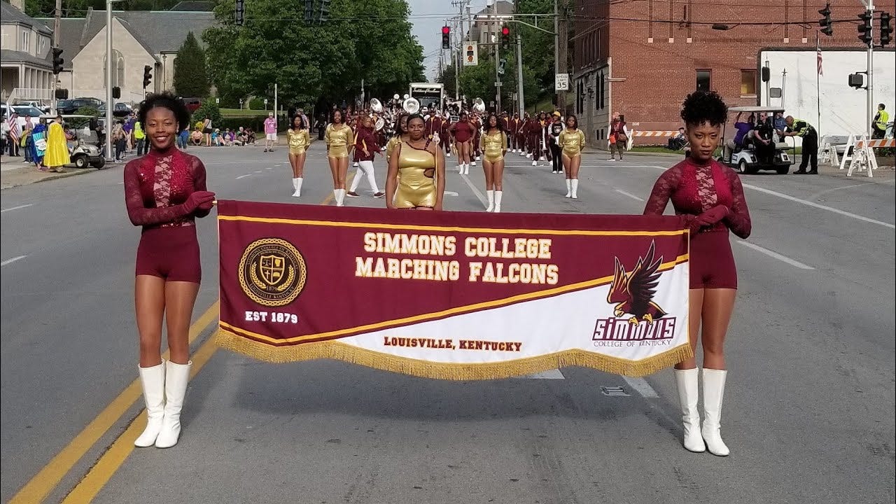 Simmons College Marching Band @ the 2019 Pegasus Parade - YouTube