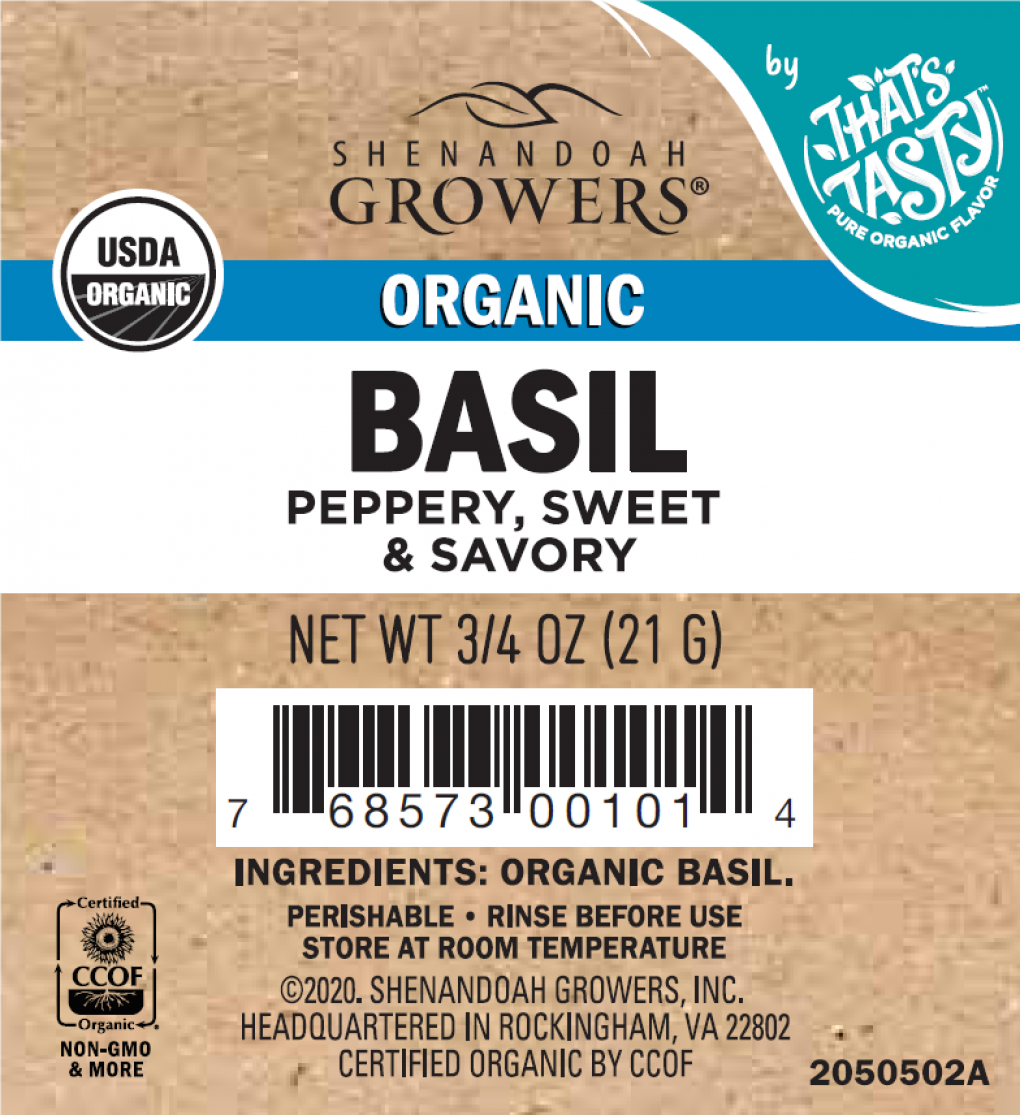 Picture of package of basil which has been recalled.