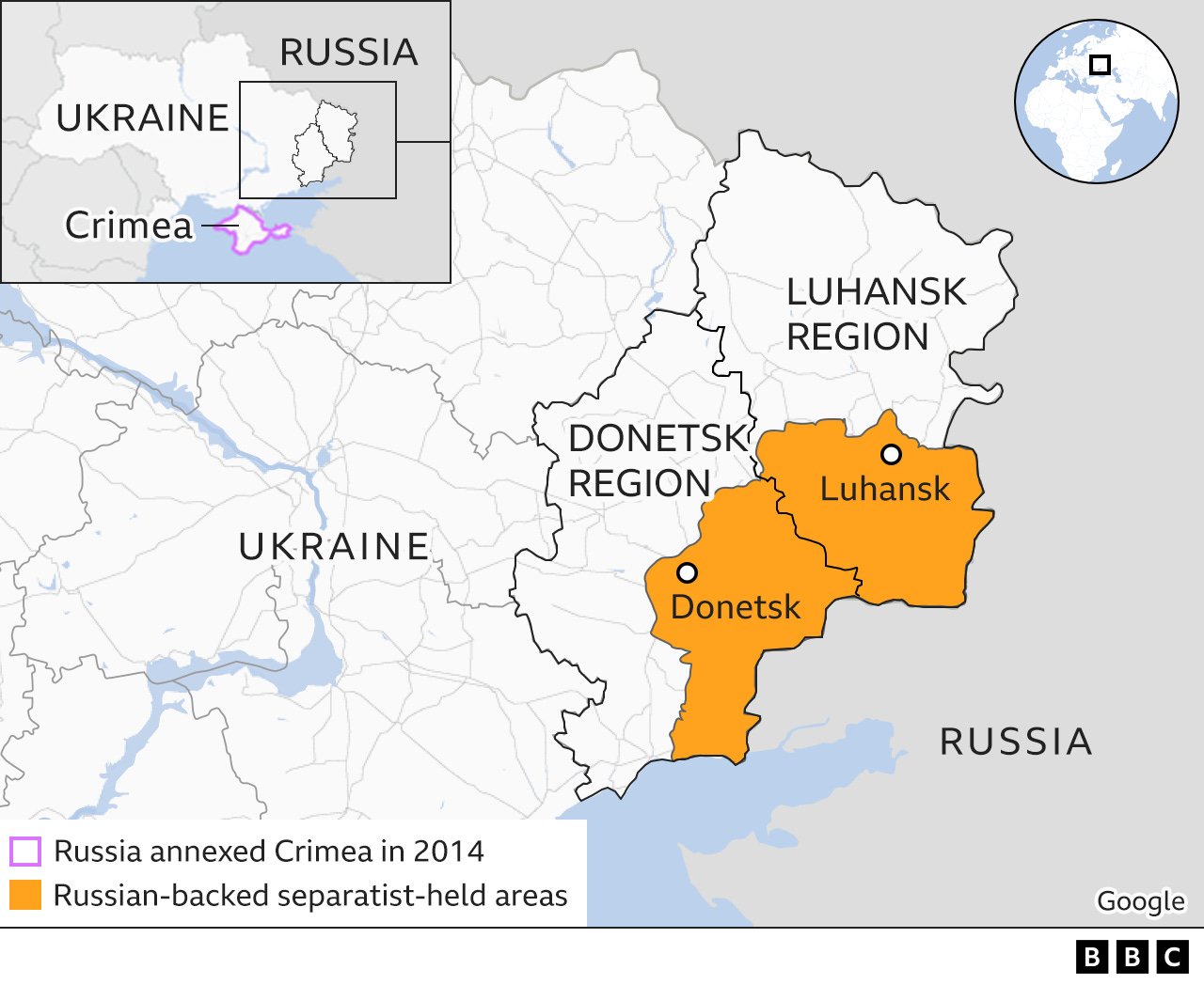 Ukraine crisis: Russia orders troops into rebel-held regions - BBC News