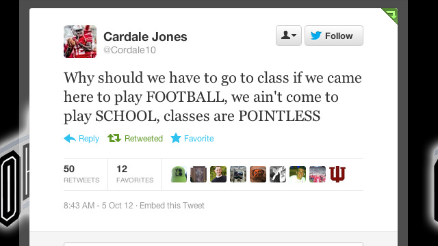 Cardale Jones 'still can't believe' he sent 'play SCHOOL' tweet -  CBSSports.com